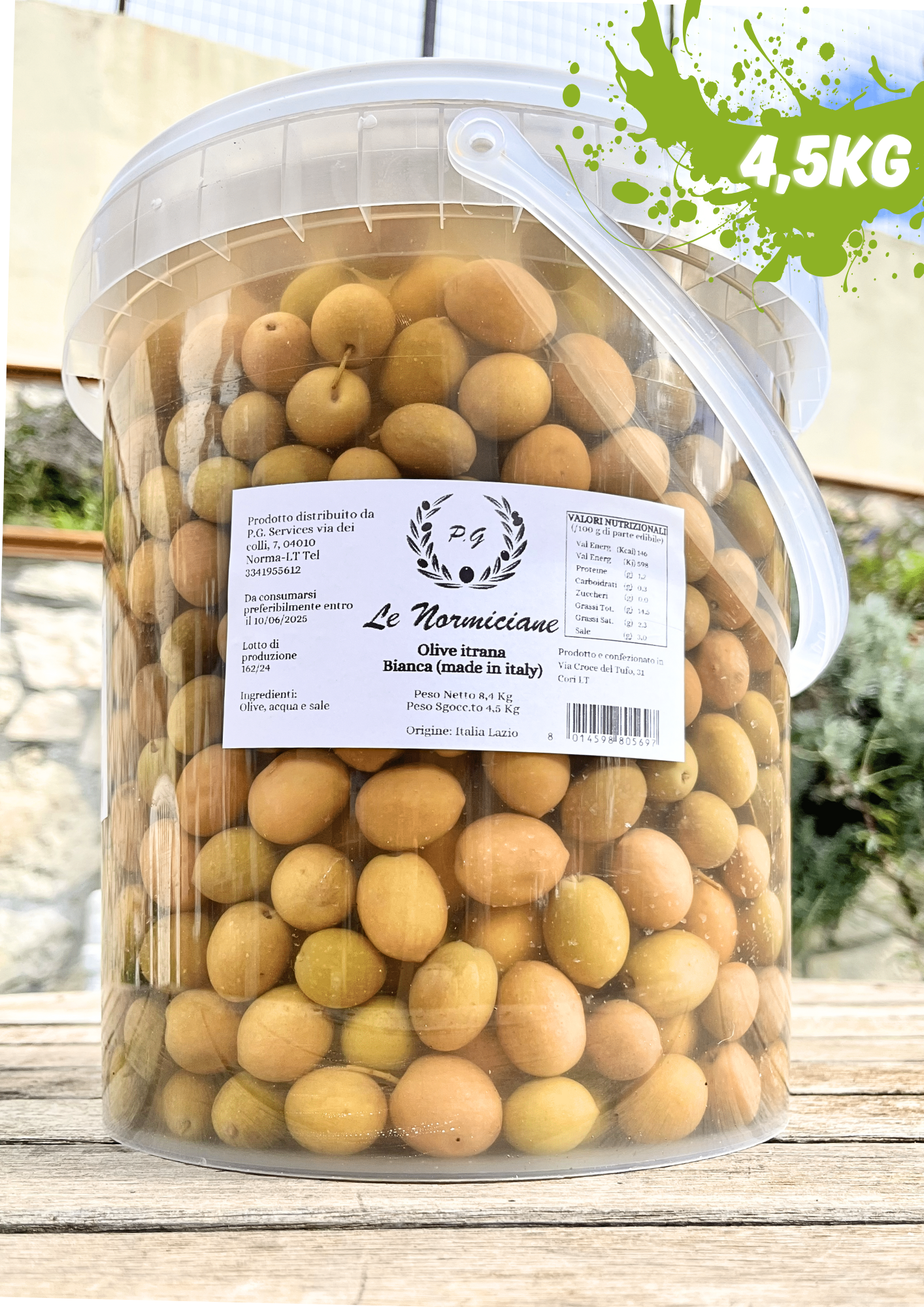 Secchio di Olive Normiciane P.G. Services