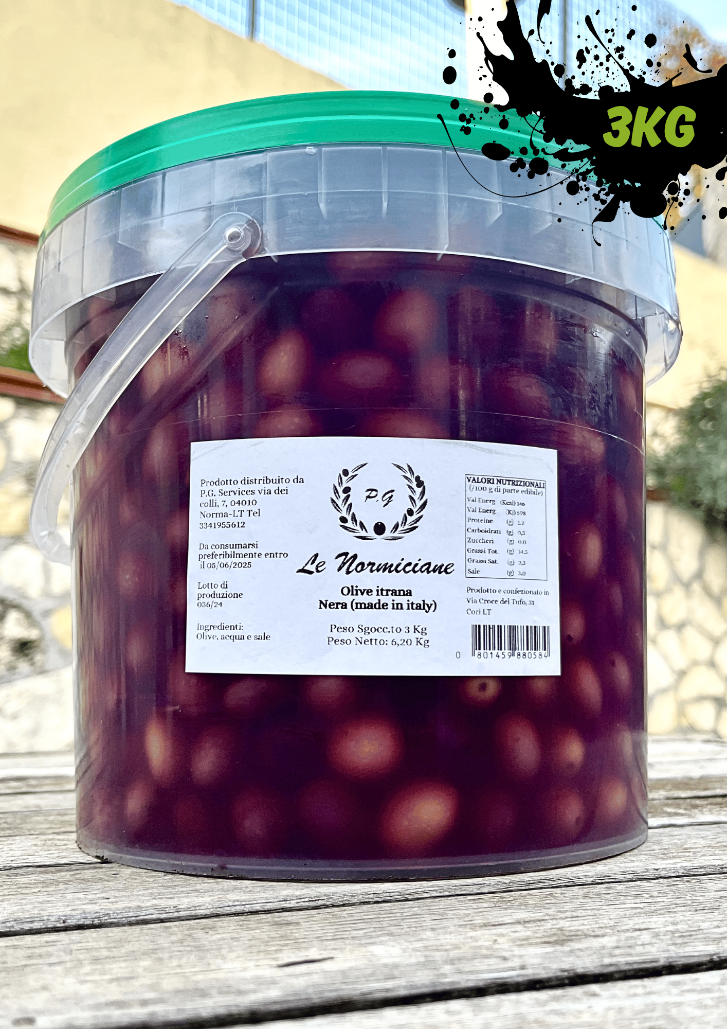 Secchiello Di Olive Normiciane nere Le Olive Normiciane